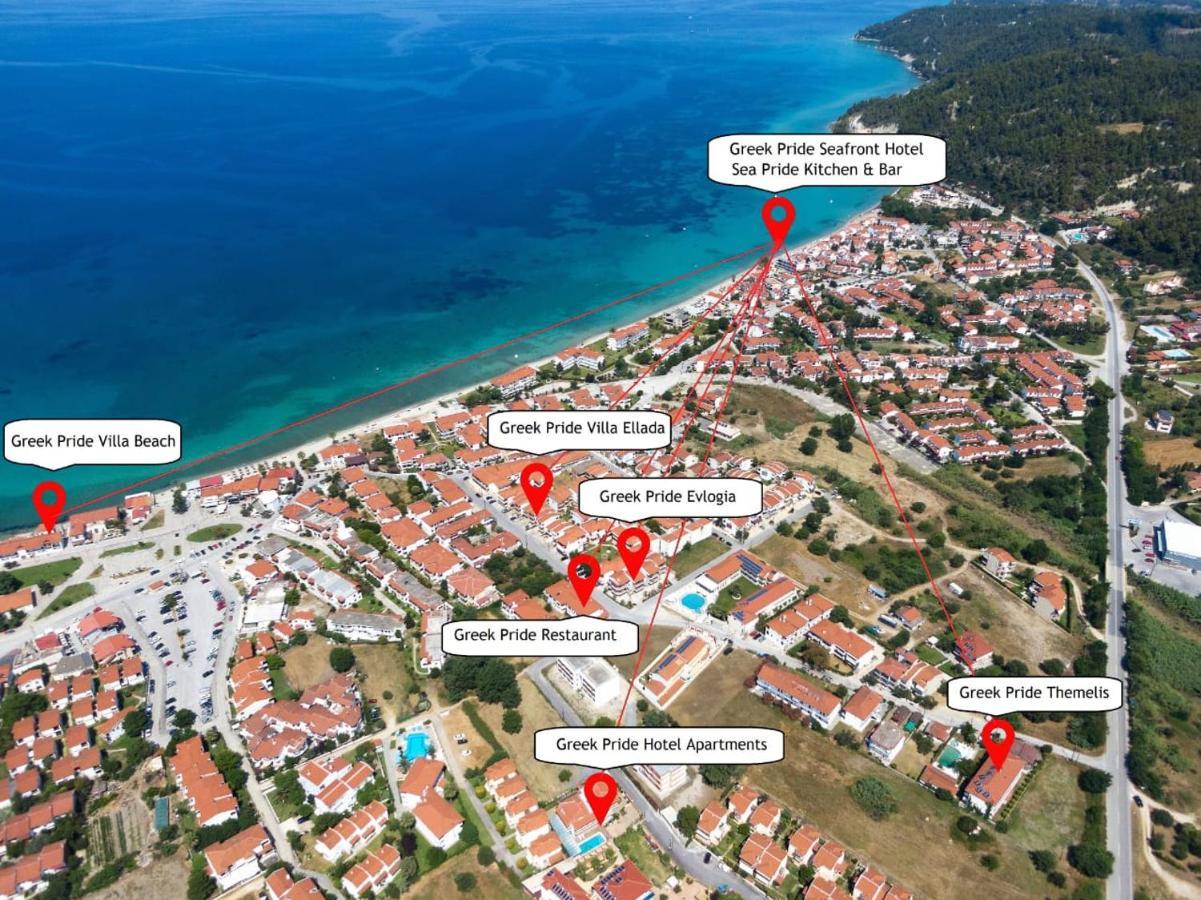 Halkidiki Greek Pride Seafront Hotel สกาลา ฟูร์กาส ภายนอก รูปภาพ